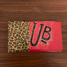 Load image into Gallery viewer, UB Designer Cheetah print color blocked clutch
