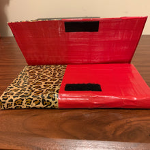 Load image into Gallery viewer, UB Designer Cheetah print color blocked clutch
