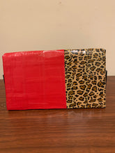 Load image into Gallery viewer, UB Designer Cheetah print color blocked clutch
