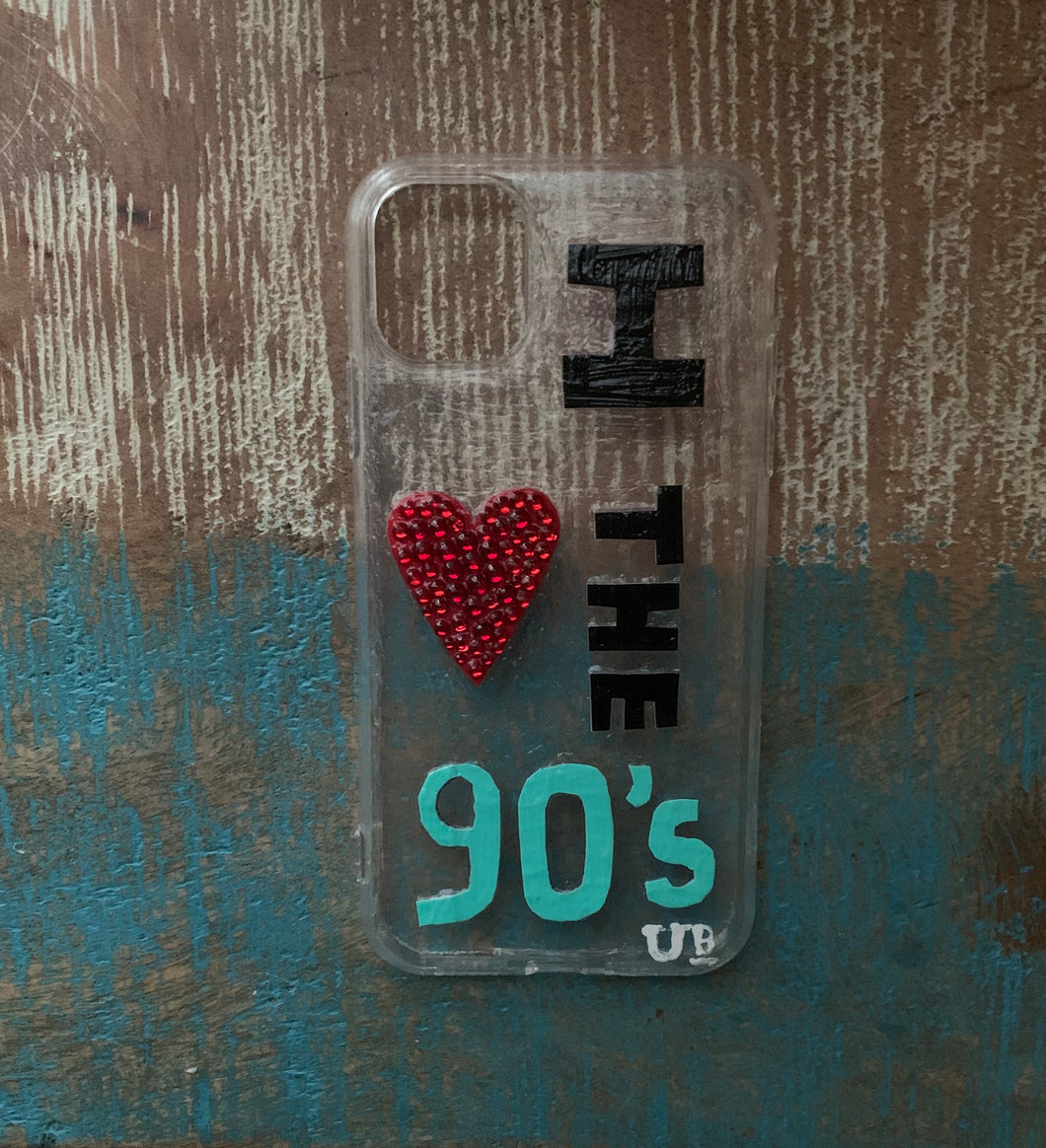 UB Designer Iphone 11 “I Love the 90s” soft case -Retro lover case- TPU silicone case