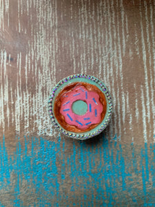 UB Designer jeweled pop socket “Sparkled Donut” -phone grip, phone accessory, phone stand