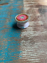 Load image into Gallery viewer, UB Designer jeweled pop socket “Sparkled Donut” -phone grip, phone accessory, phone stand
