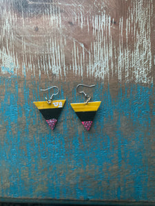 UB Designer Boho Chic triangular Fashion earrings