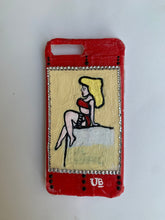 Load image into Gallery viewer, UB Designer IPhone 7/8 Plus “Boudoir Betty” silicone acrylic back case
