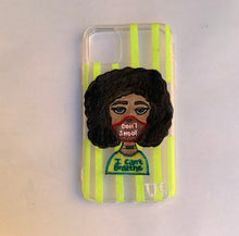 Load image into Gallery viewer, UB Designer Iphone 11 “Protest Sista” soft case - TPU silicone case - protest statement - I can’t breathe statement case
