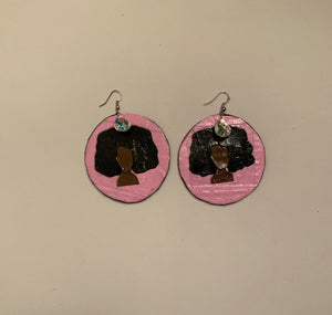 UB Designer Afrocentric “Afro Sista” Fashion earrings