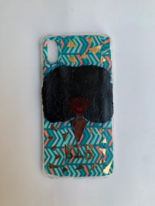 UB Designer IPhone XS Max “Black is Beautiful” Afrocentric soft TPU Phone case - phone skin