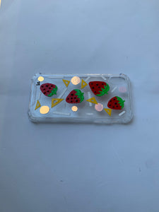 UB Designer IPhone XR “Strawberry Parade” TPU case with Acrylic back