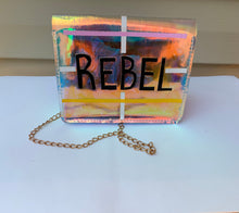 Load image into Gallery viewer, UB Designer “One-eyed Jenni reloaded” Art Deco holographic coin purse
