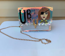 Load image into Gallery viewer, UB Designer “One-eyed Jenni reloaded” Art Deco holographic coin purse
